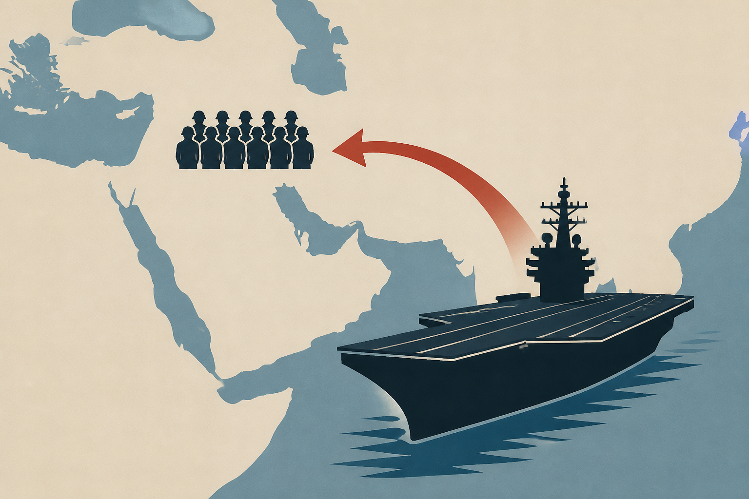 Trump sends 3rd aircraft carrier to Middle East with 10K more troops