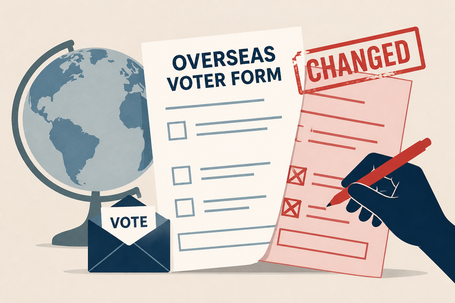 Trump admin quietly changed overseas voter form at 11th hour to disenfranchise Democrats, lawsuit says