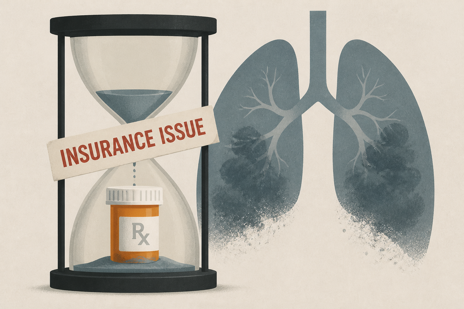 Patient dies by suicide after "insurance issue" delayed medicine for lung disease flare-ups