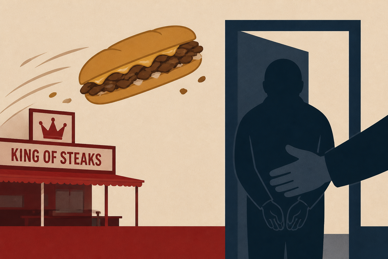 Cheesesteak thrower at Pat's King of Steaks turns himself in