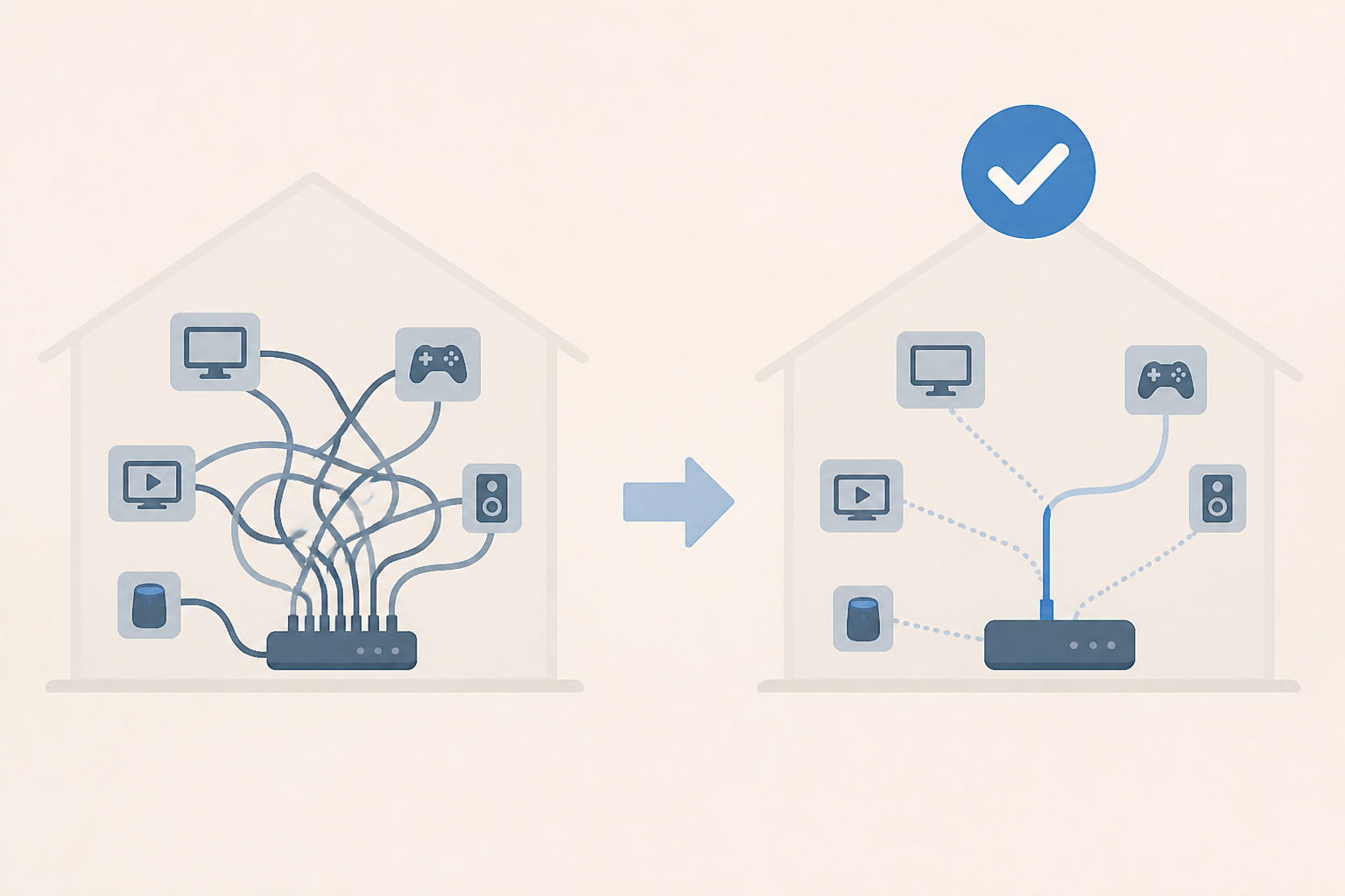 home network wiring plan after realizing one cable was enough