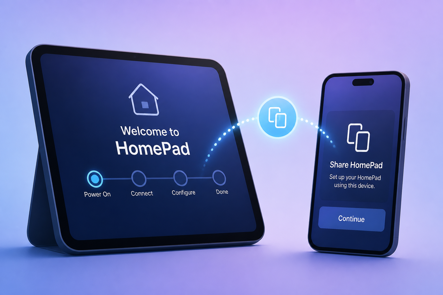 HomePad setup process seemingly revealed, sharing feature with iPhone Duo