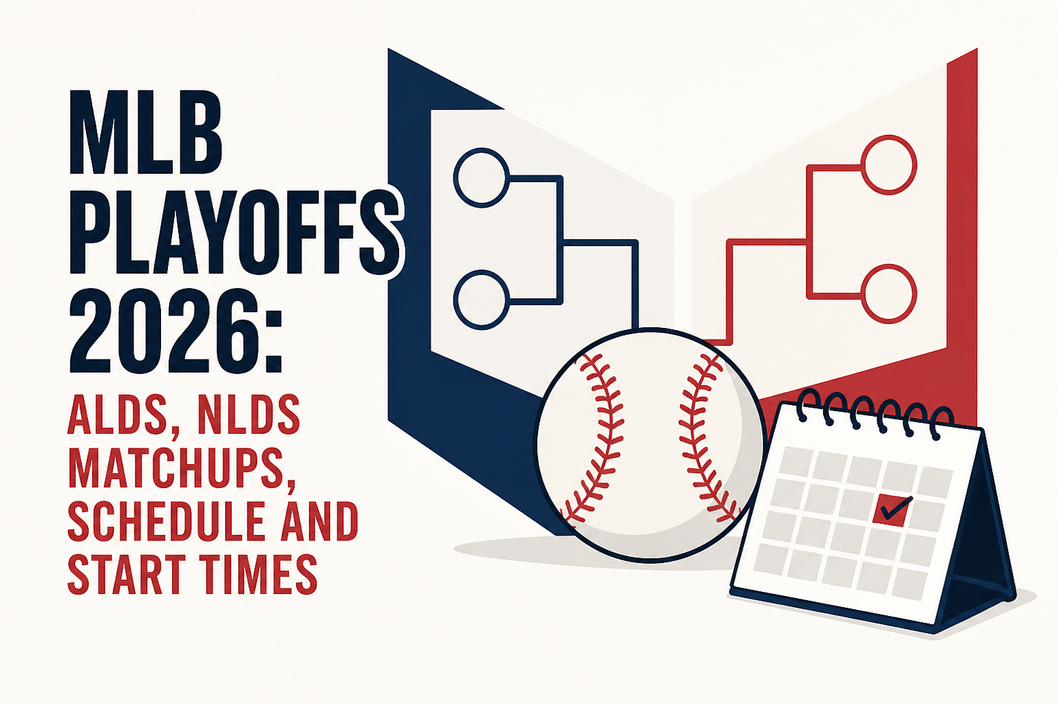 MLB playoffs 2026: ALDS, NLDS matchups, schedule and start times