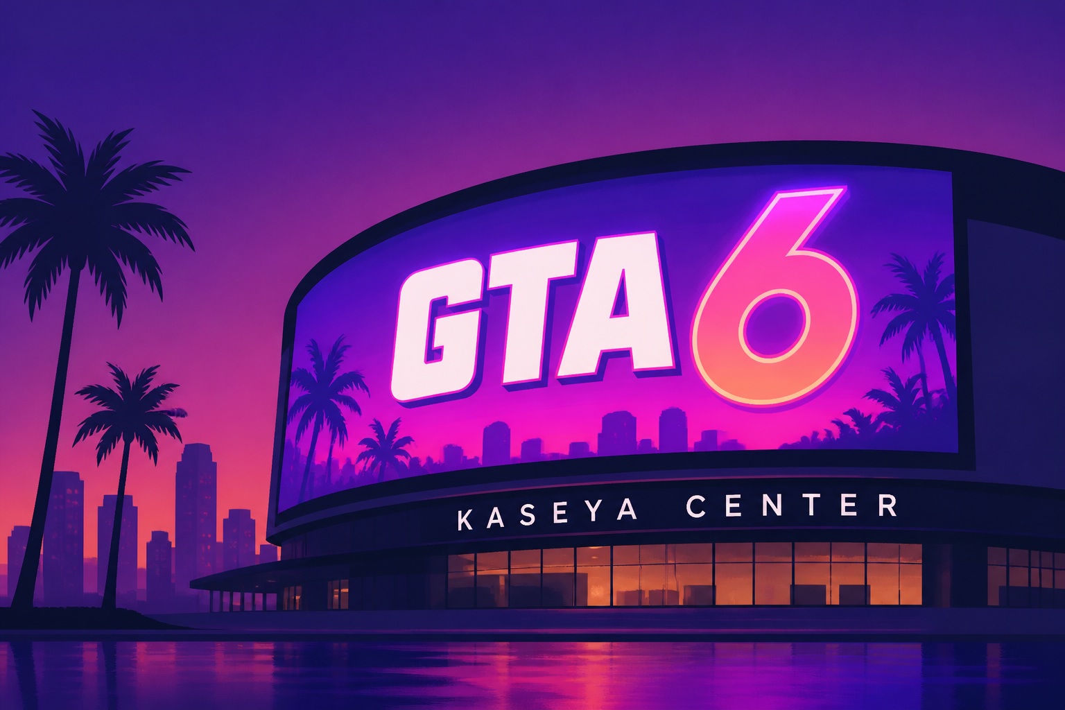GTA 6 Lights Up Miami's Kaseya Center