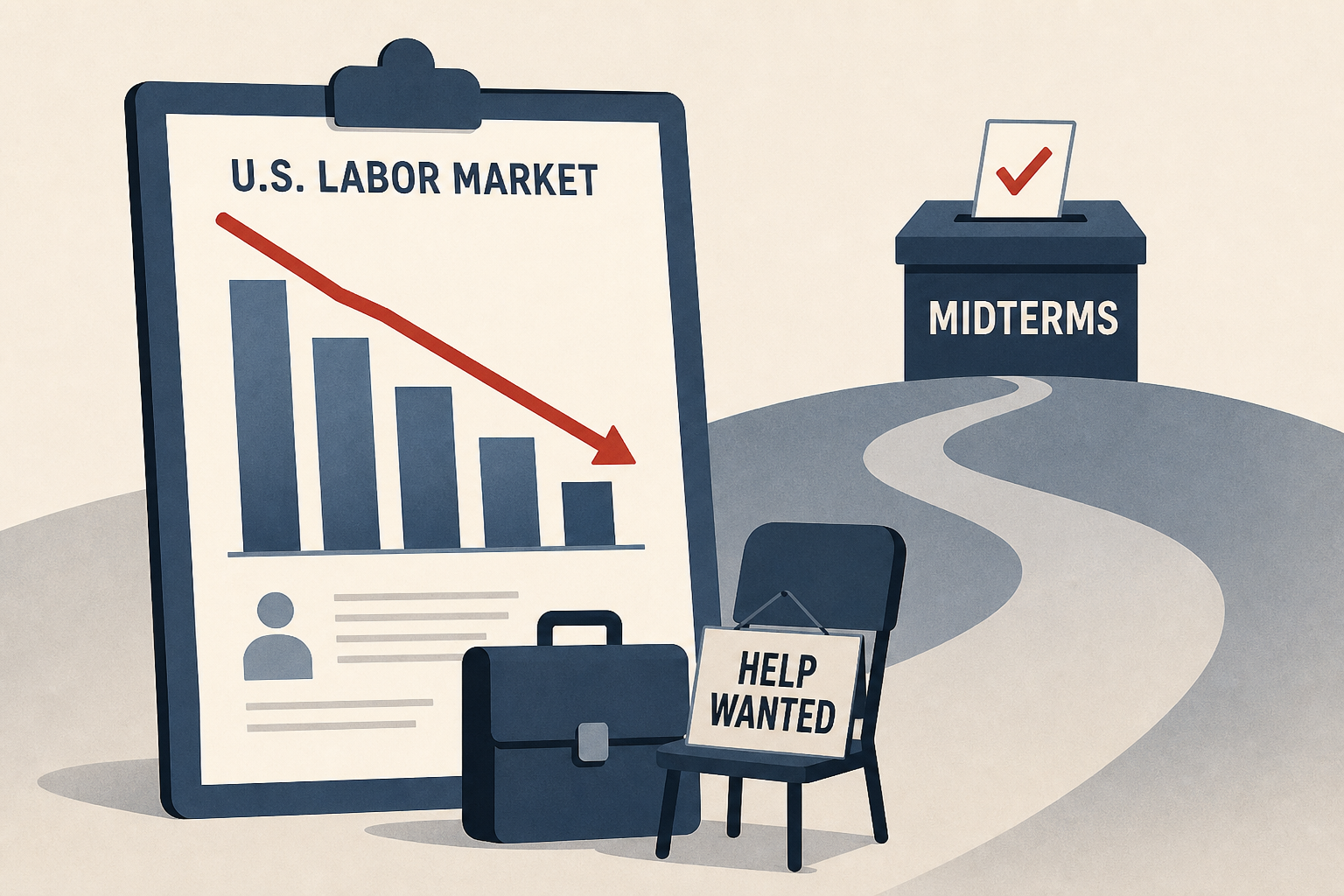 U.S. labor market slows with midterms on the horizon