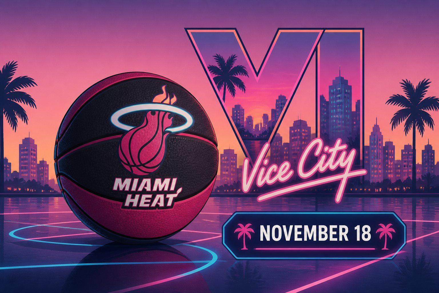 Miami HEAT to play as Grand Theft Auto VI’s Vice City on November 18