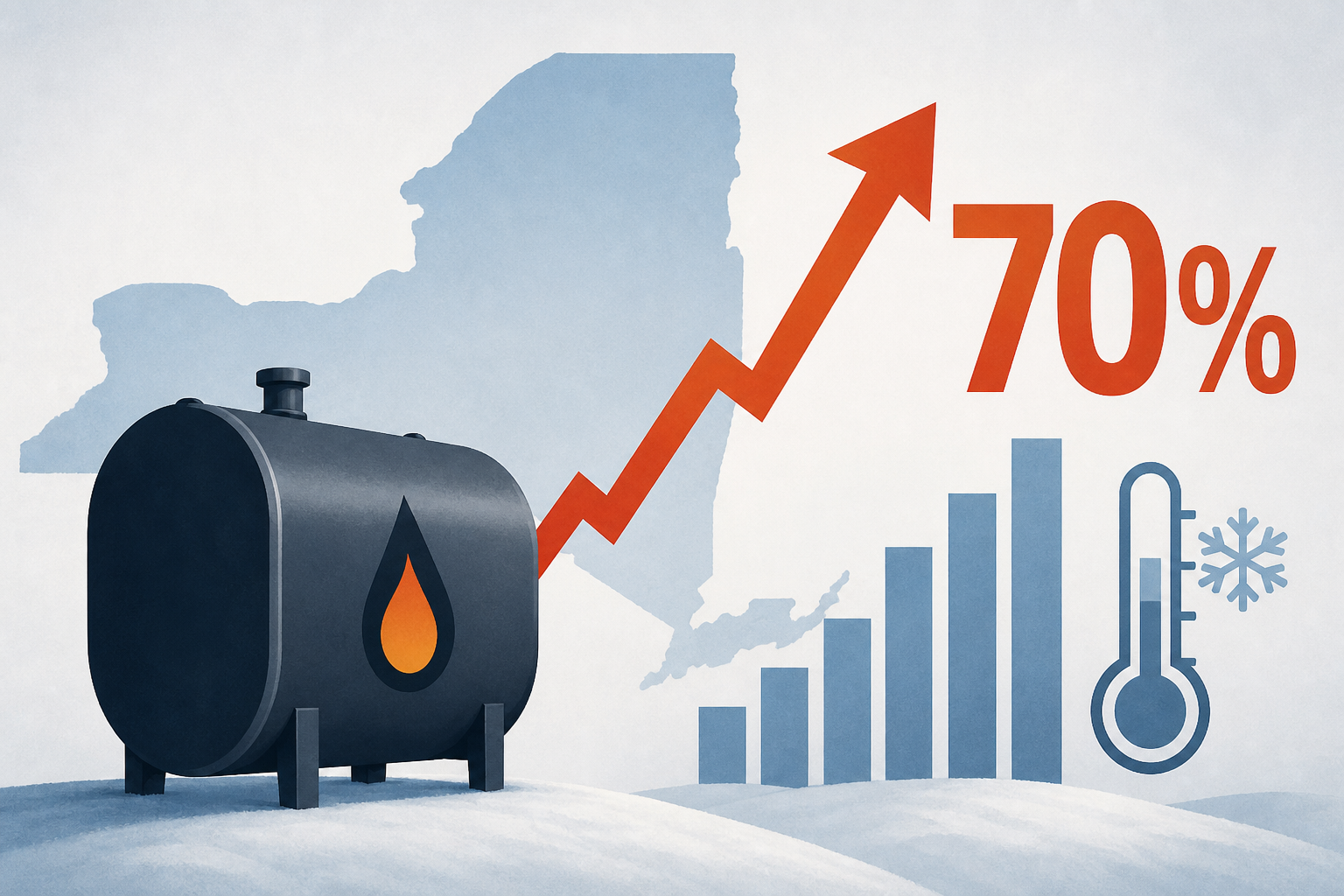 Heating oil prices in New York State jump nearly 70% ahead of winter