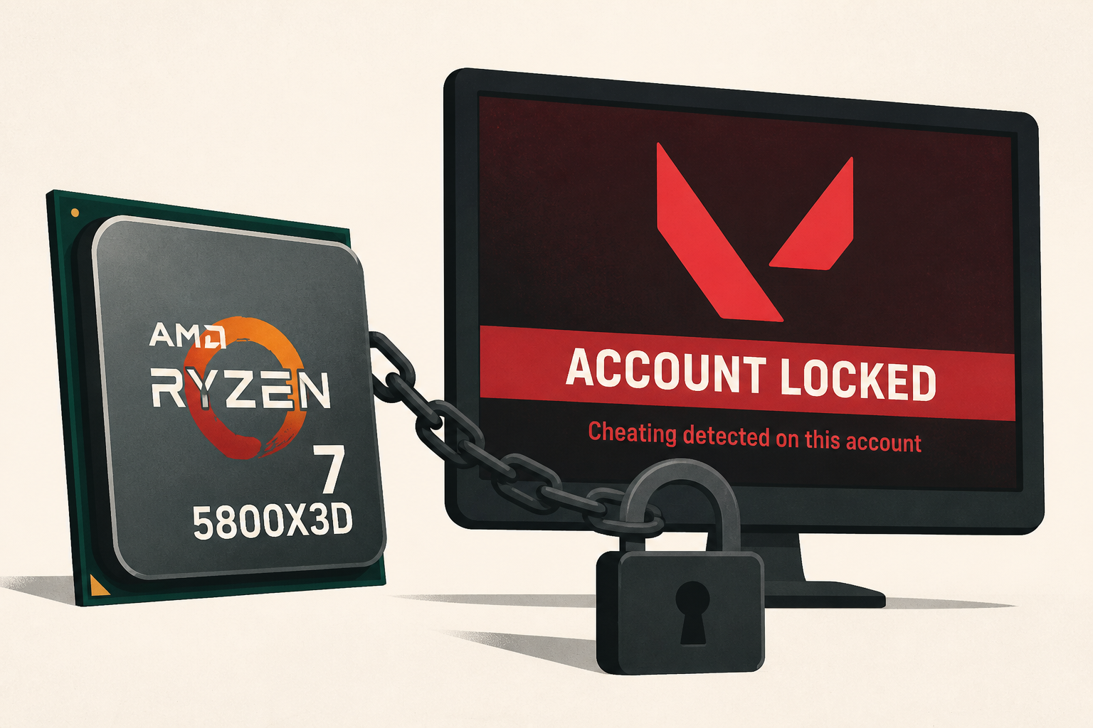 Gamer Buys Used Ryzen 7 5800X3D, Gets Locked Out of Valorant Because Previous Owner Cheated