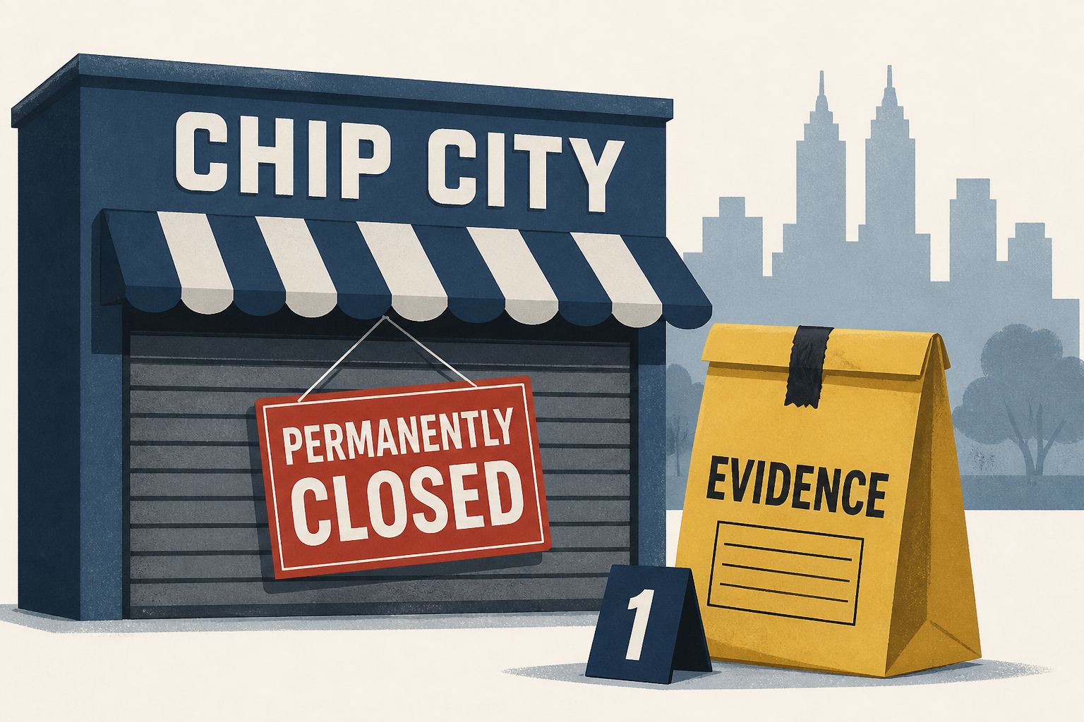 UWS Chip City Permanently Closes as NYPD Officers Arrive to Collect Evidence