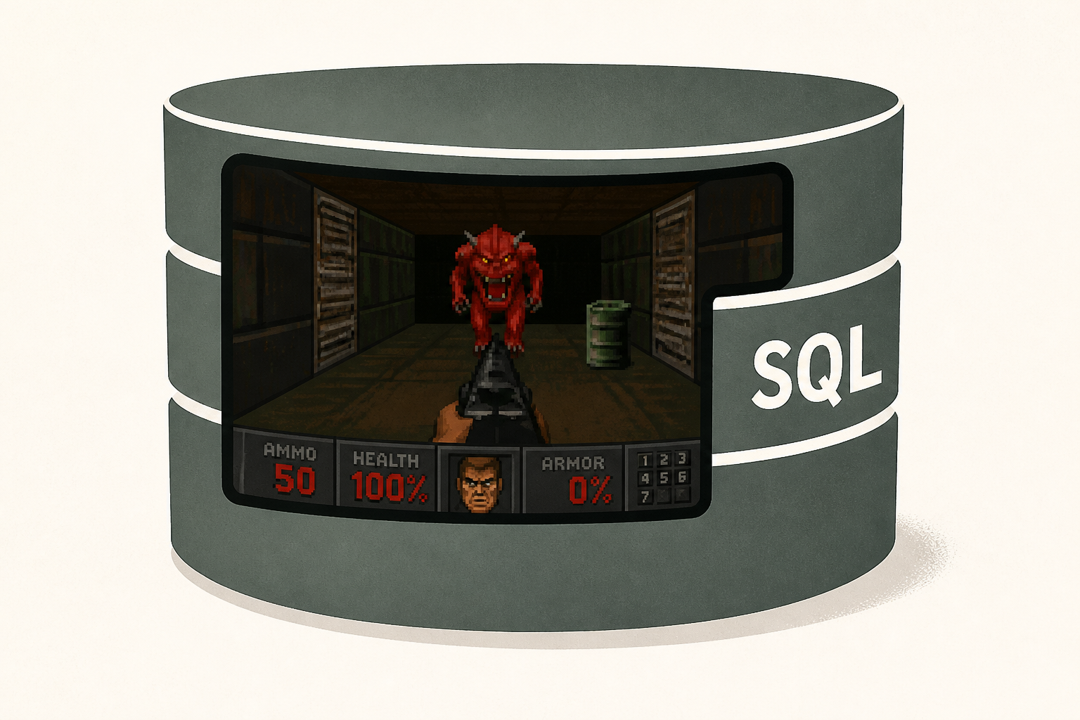 Someone got Doom in an SQL database