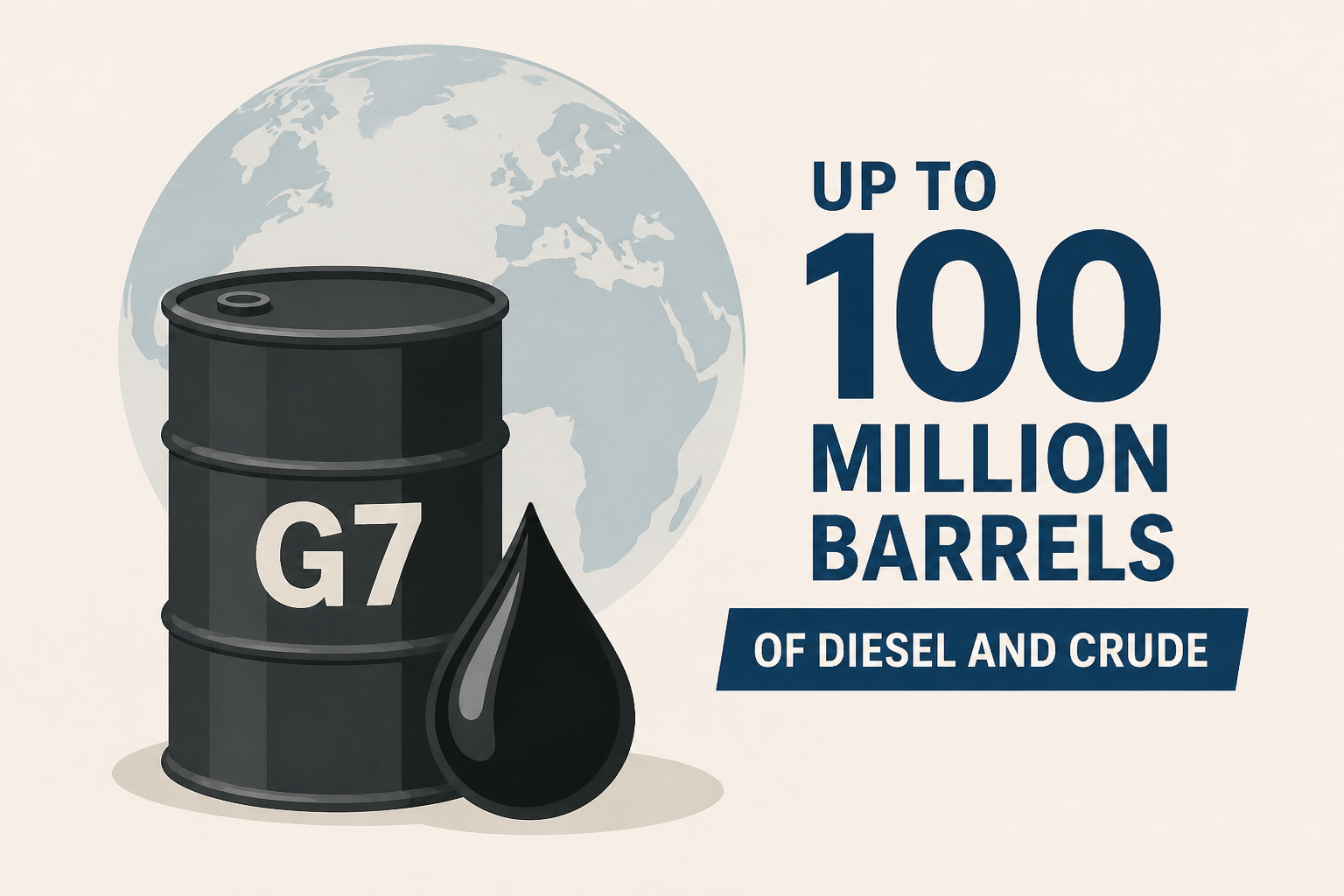 G7 to release up to 100 million barrels of diesel and crude