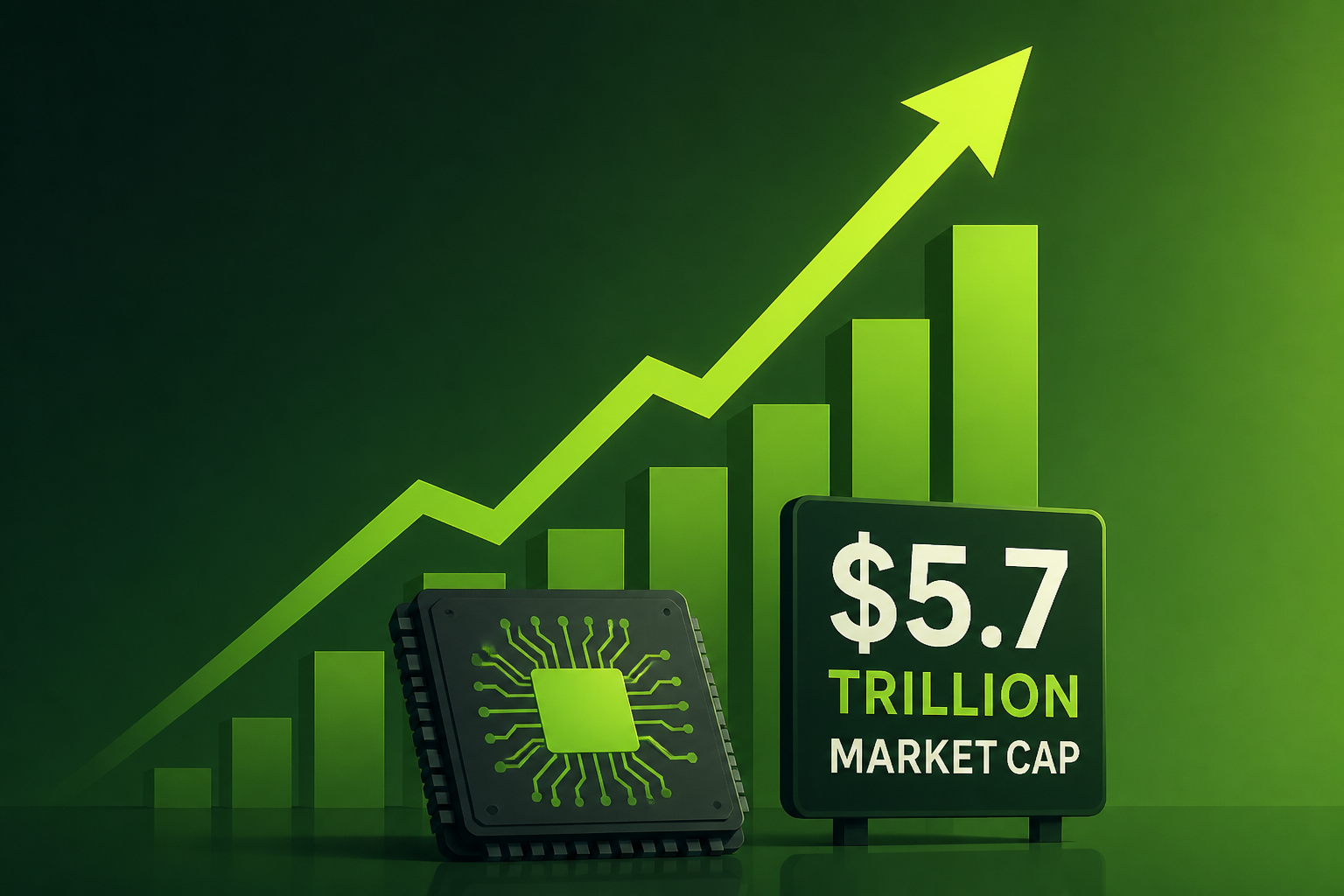Nvidia stock hits new all-time high, market cap at $5.7 trillion