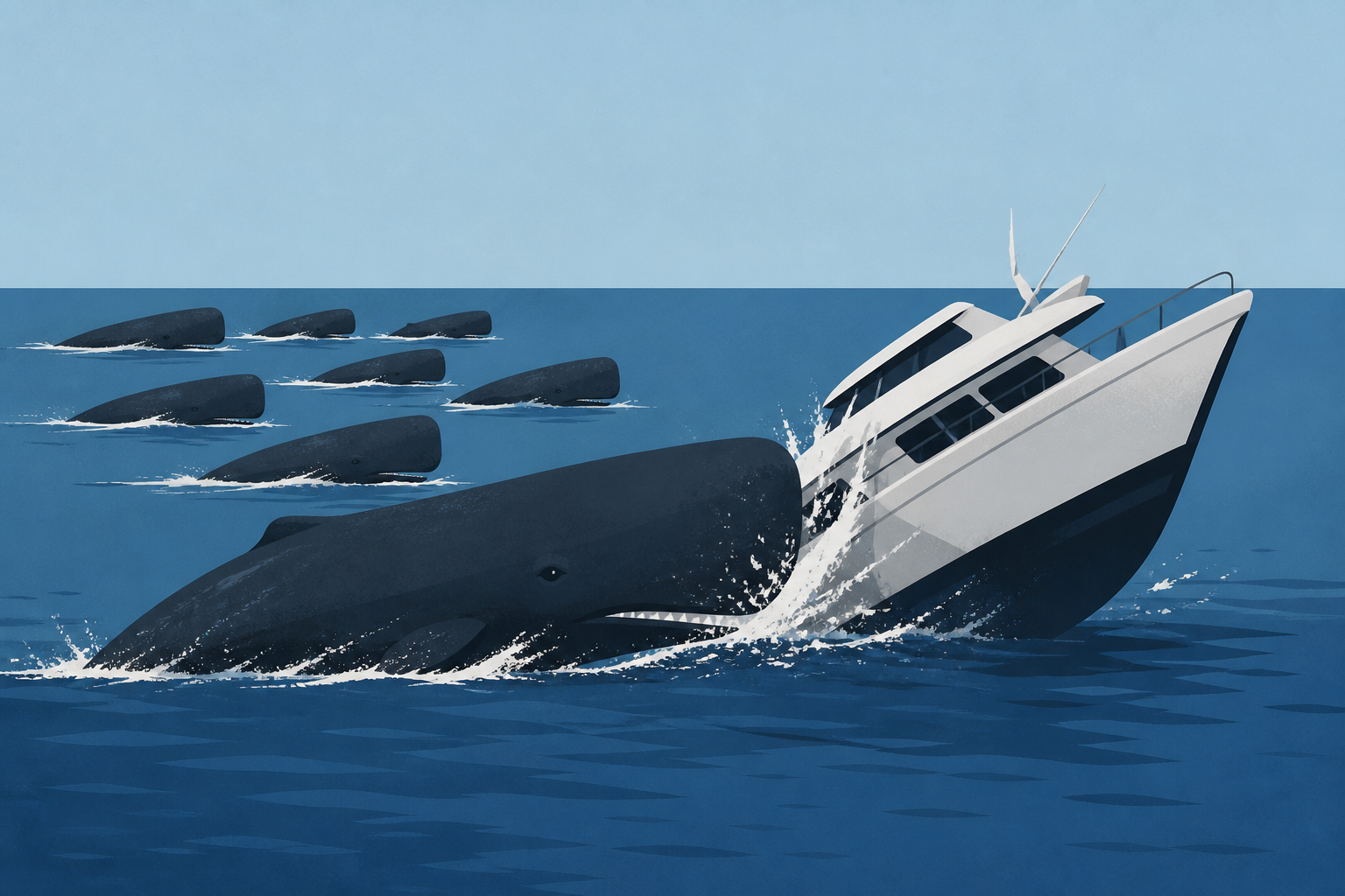 Gang of eight sperm whales sink yacht after ramming boat in South Pacific