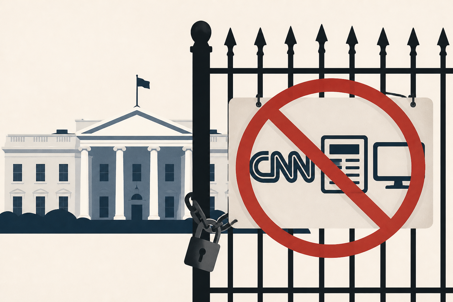 DOJ Argues CNN & Other Outlets Can Be Banned From White House
