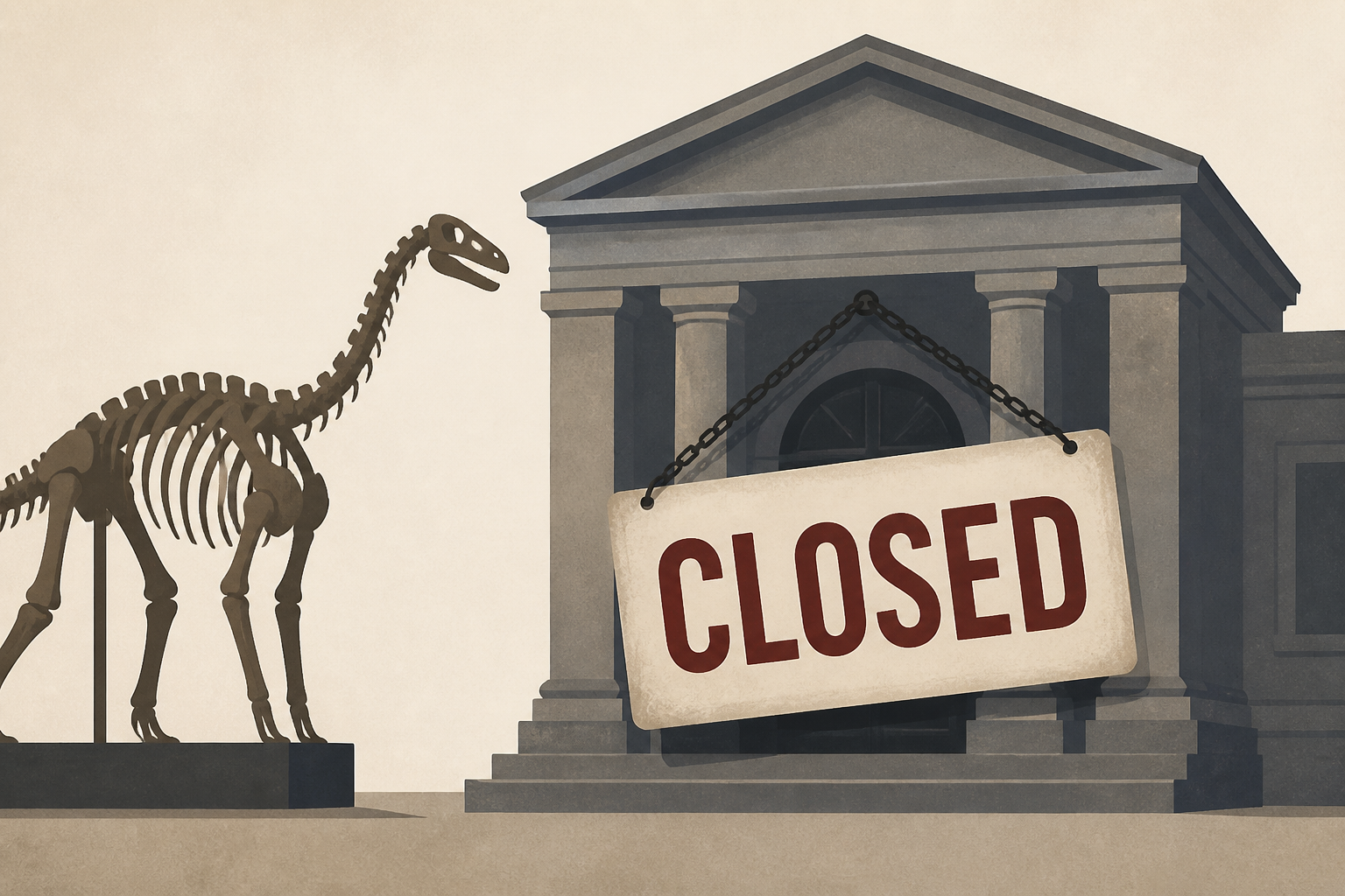 Just short of its 200th birthday, a landmark natural history museum shuts down