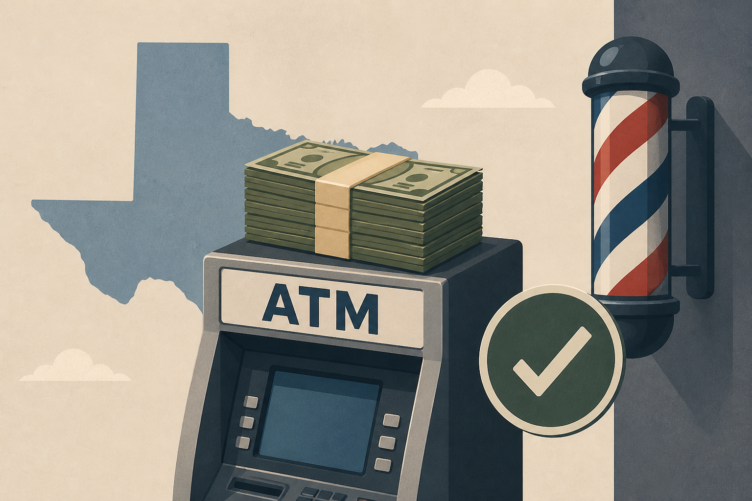 Texas barber found $128K in cash on top of bank ATM, returned it all