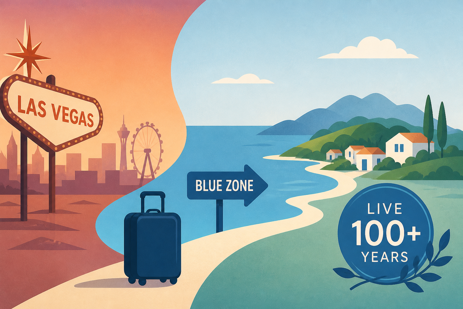 She left Vegas to live on a ‘Blue Zone’ island where people live past 100 years old