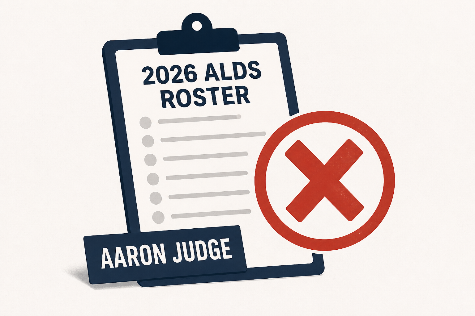 Aaron Judge not added to 2026 ALDS roster