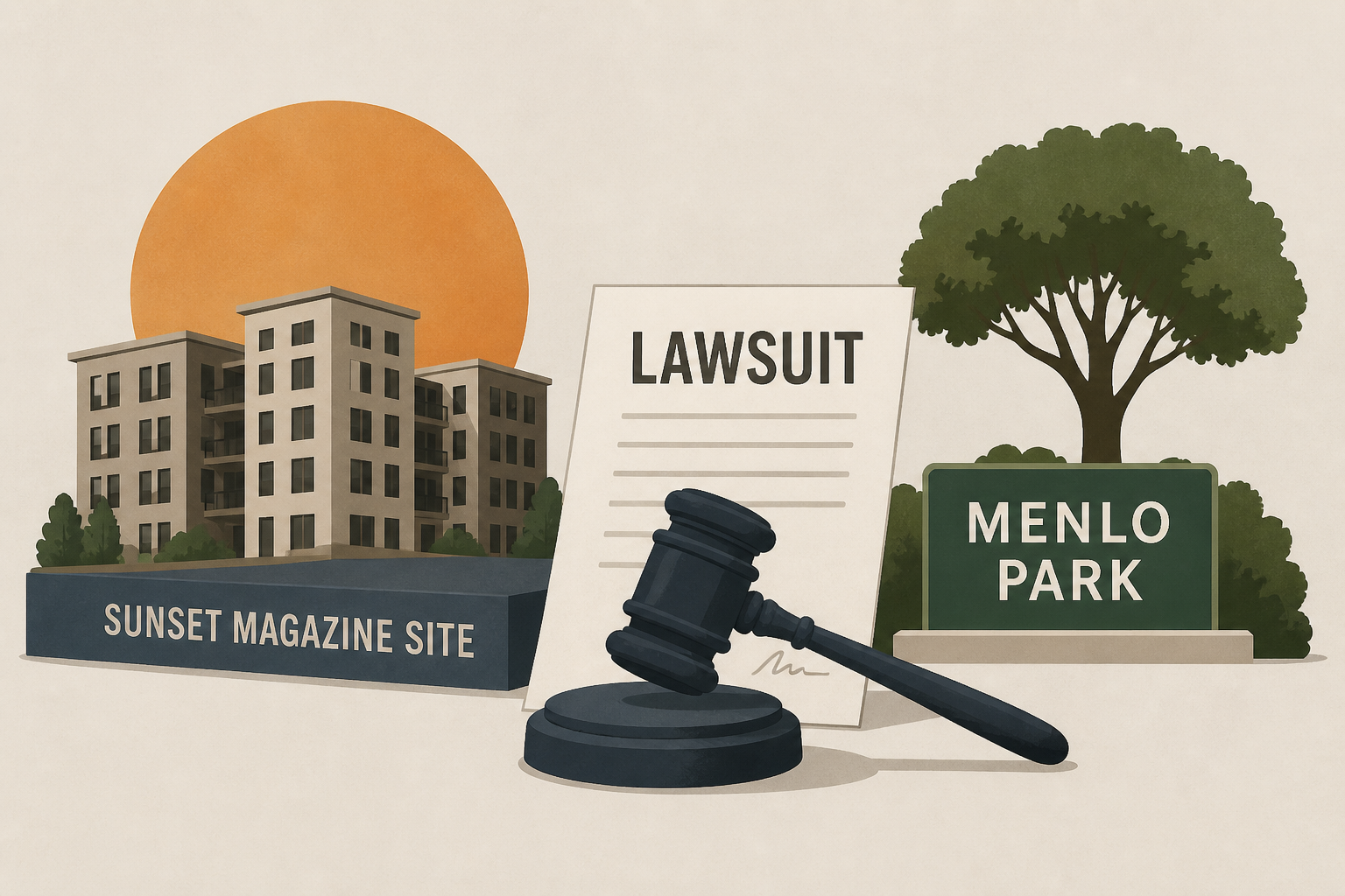 Developer sues Menlo Park over housing plan at Sunset Magazine site