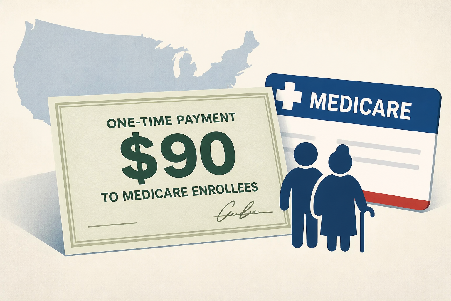 Trump says US to send one-time $90 payment to 20m seniors enrolled in Medicare