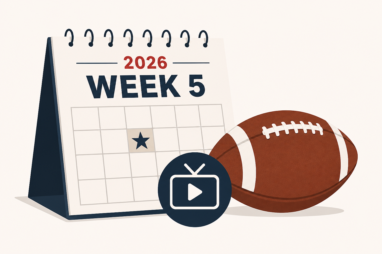 College football schedule 2026: What to watch in Week 5, TV channels, streaming, Saturday kickoff times