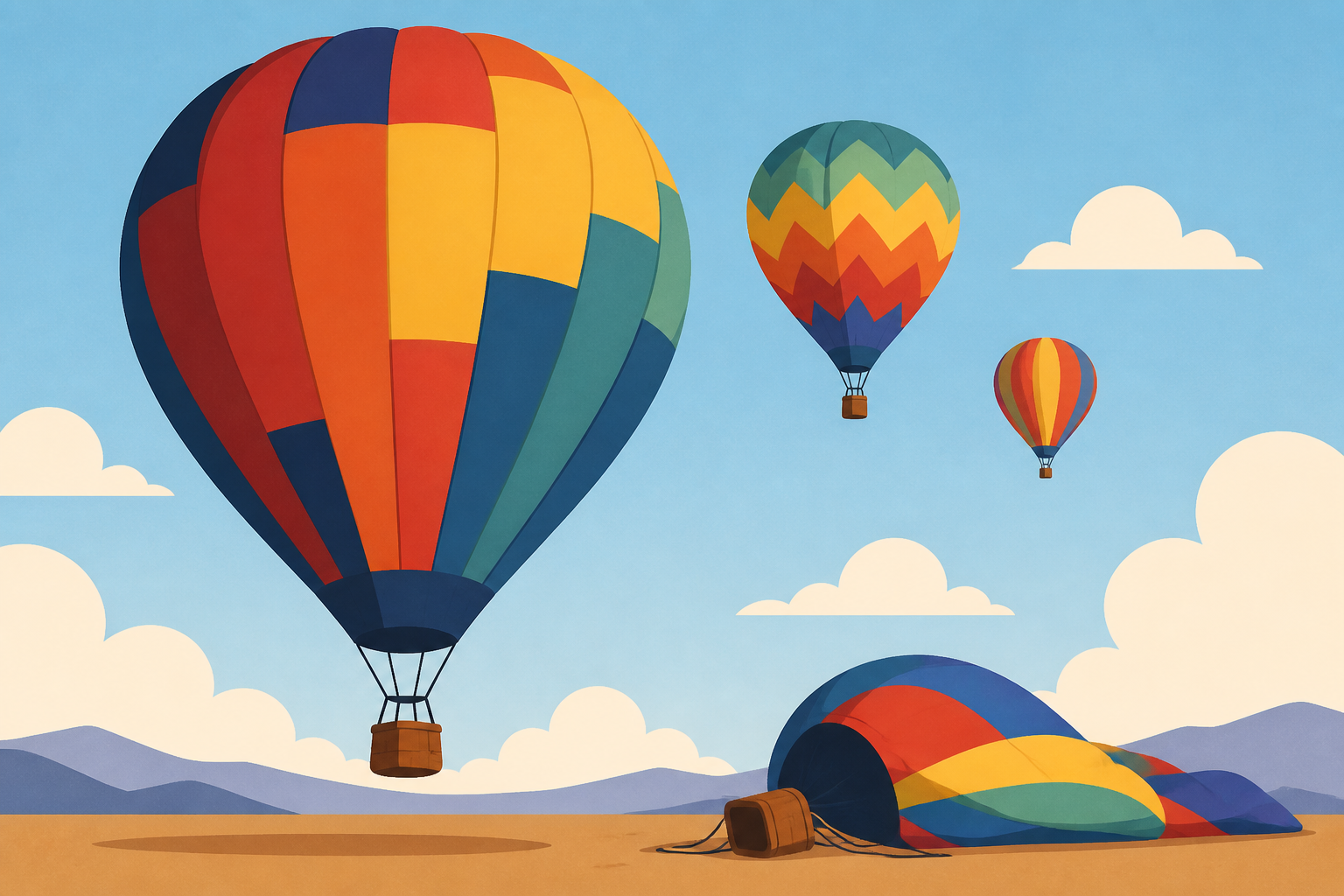 Balloons take flight with several minor crashes on day 1 of Balloon Fiesta