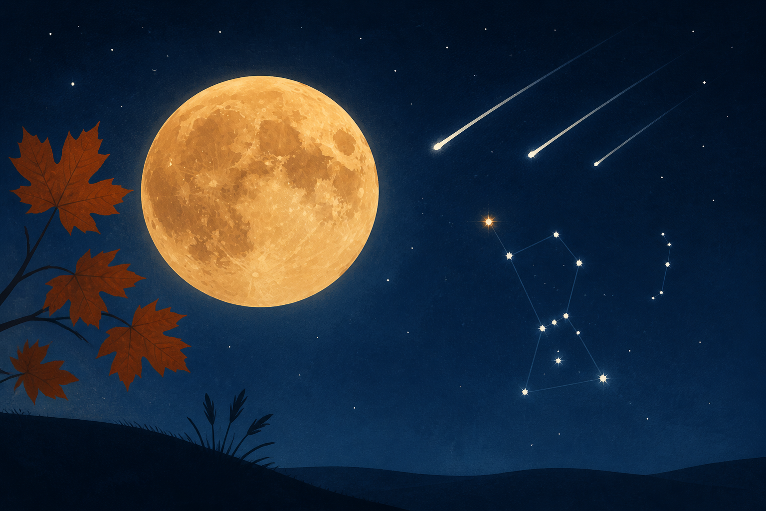 October skywatching guide: Hunter's Moon, Orionid meteors and more