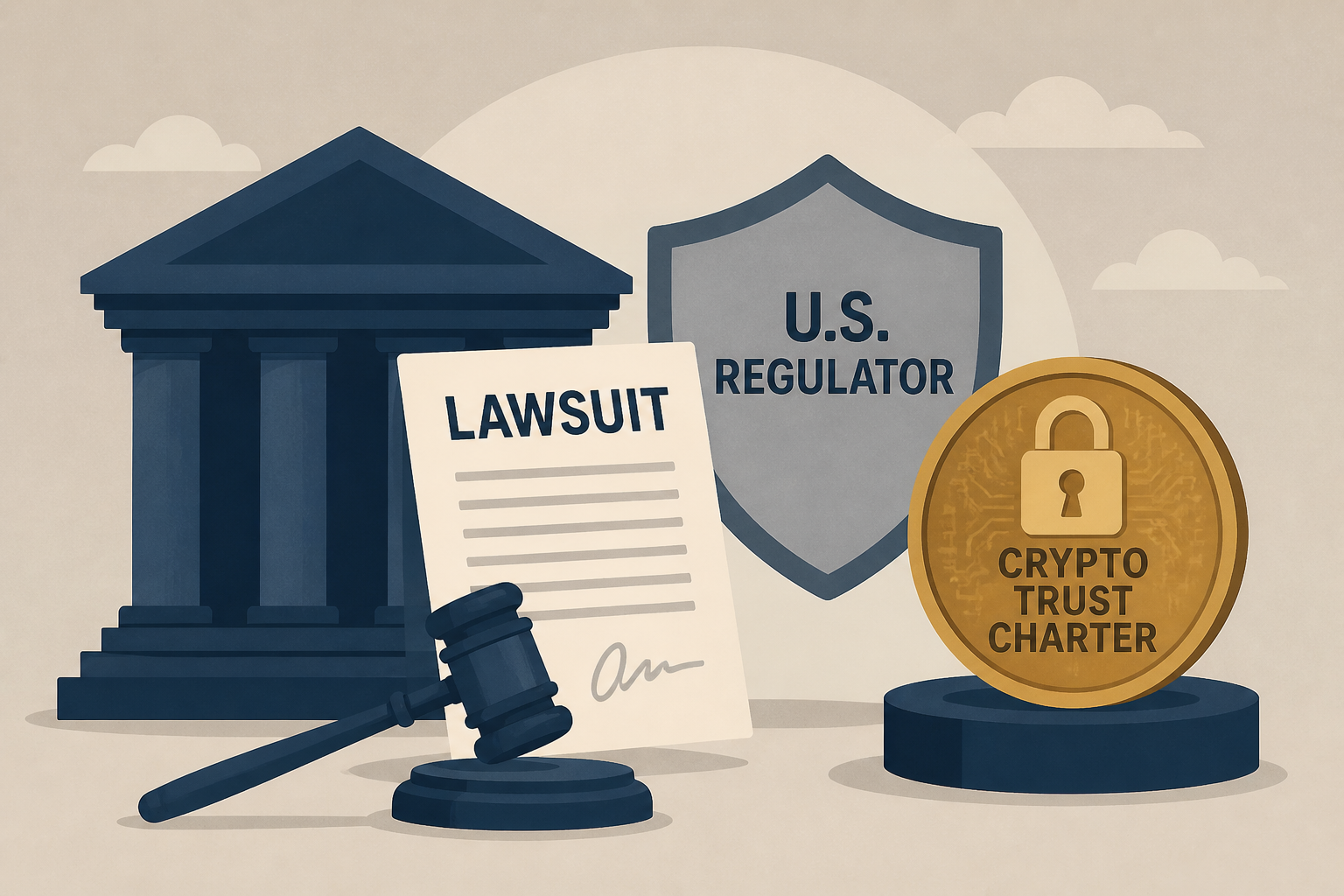 Bank group sues U.S. regulator over granting crypto trust charters