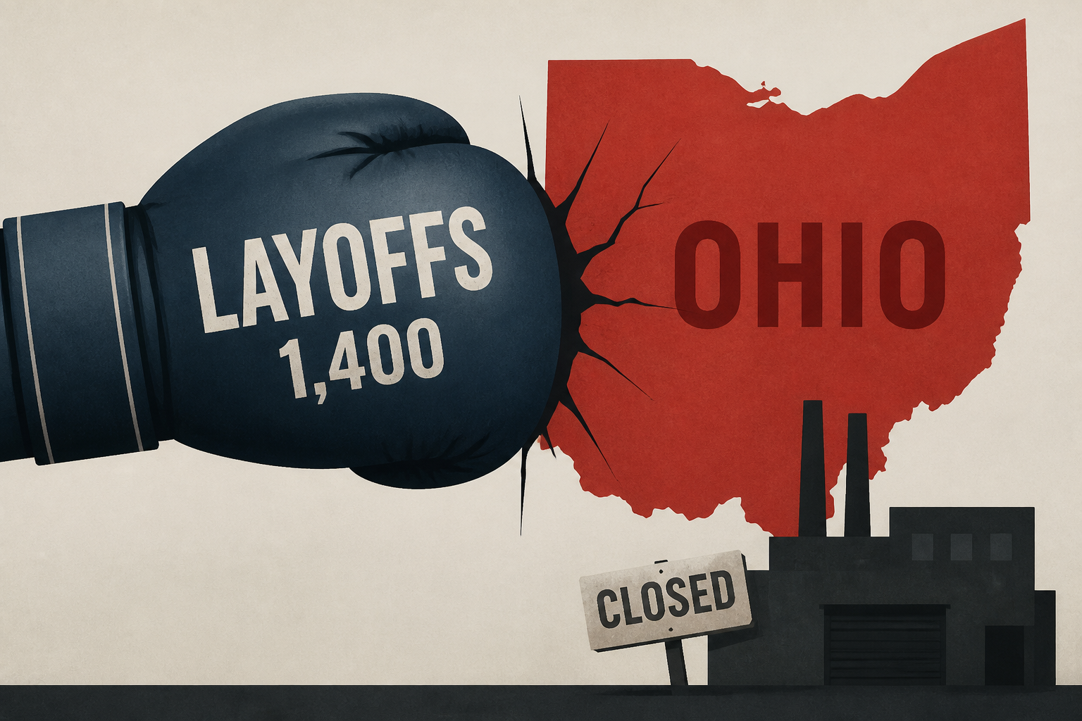 A gut punch in Ohio: Nearly 1,400 laid off at truck factory just days before Trump rally