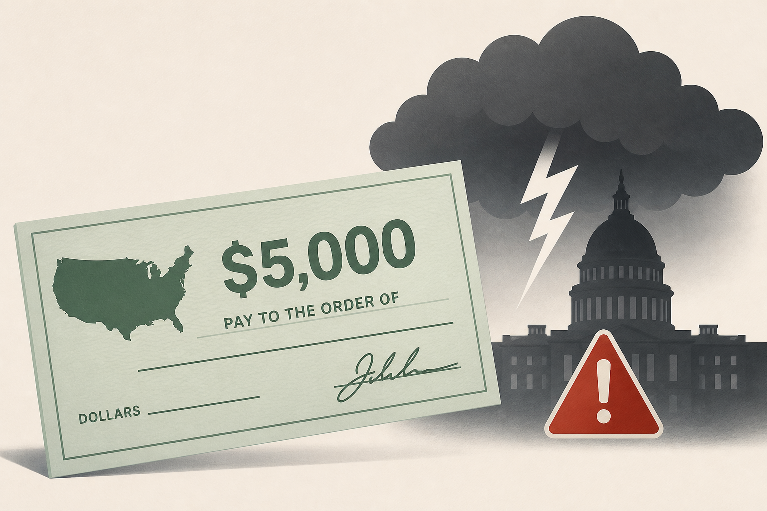 Trump Gives $5000 Check Update, Warns of Disaster Under Democrats
