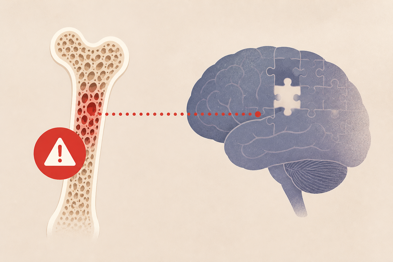 A surprising red flag in your bones could signal future brain decline