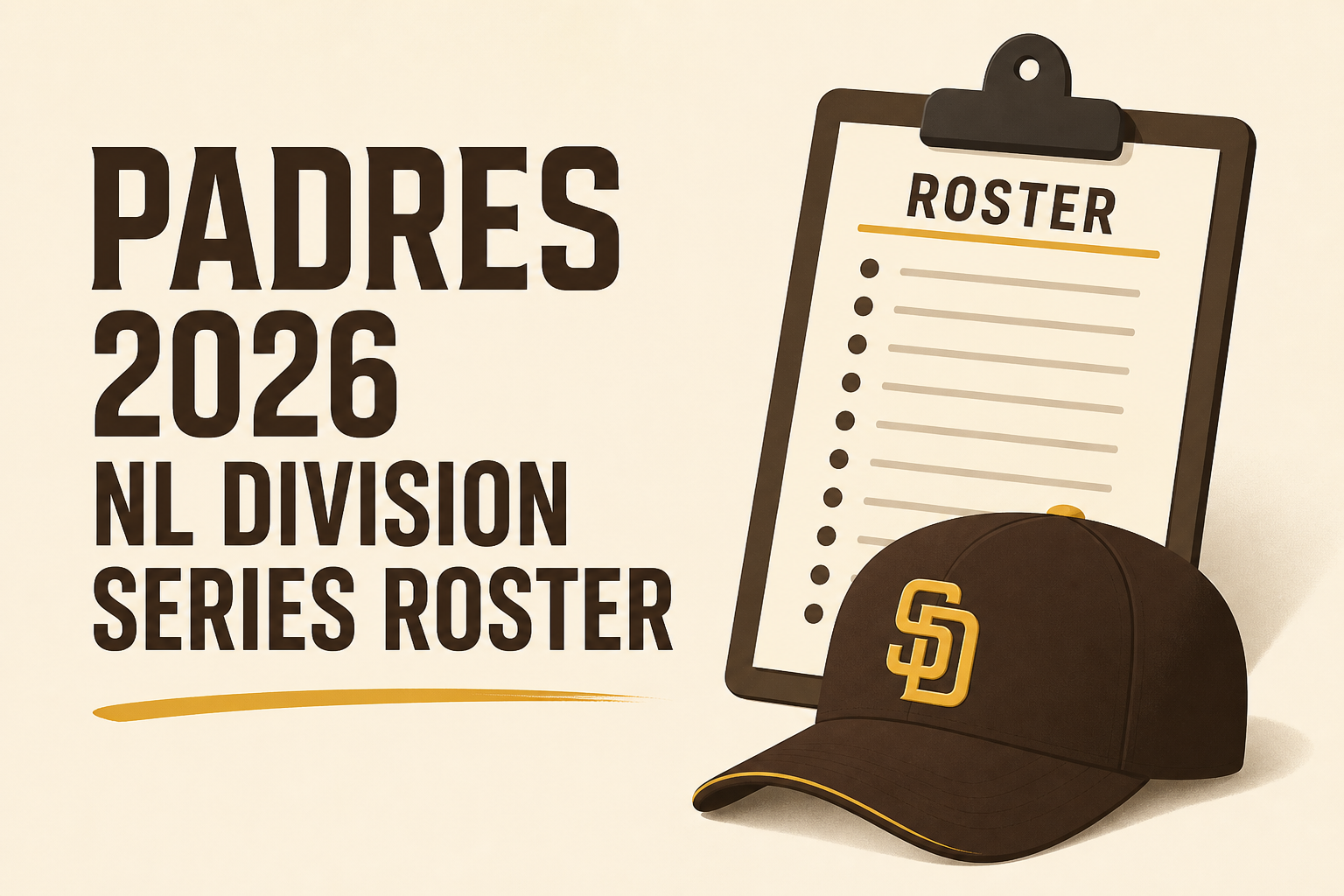 Padres 2026 NL Division Series roster