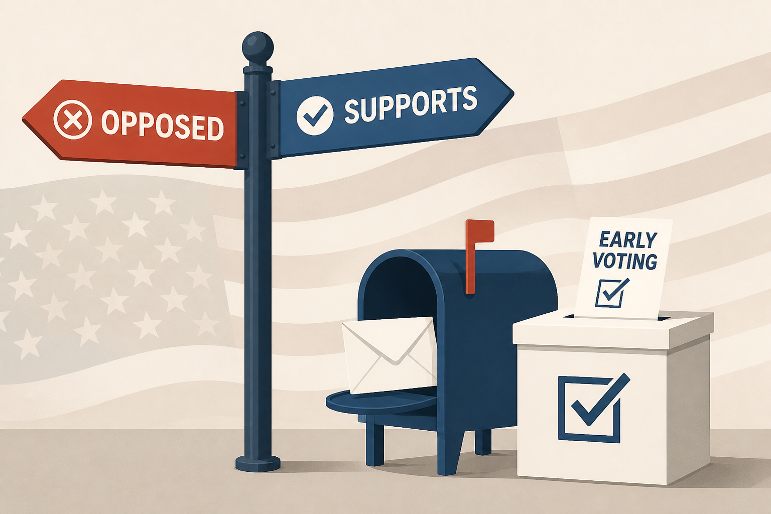 Trump advocates for mail and early voting despite historically opposing both