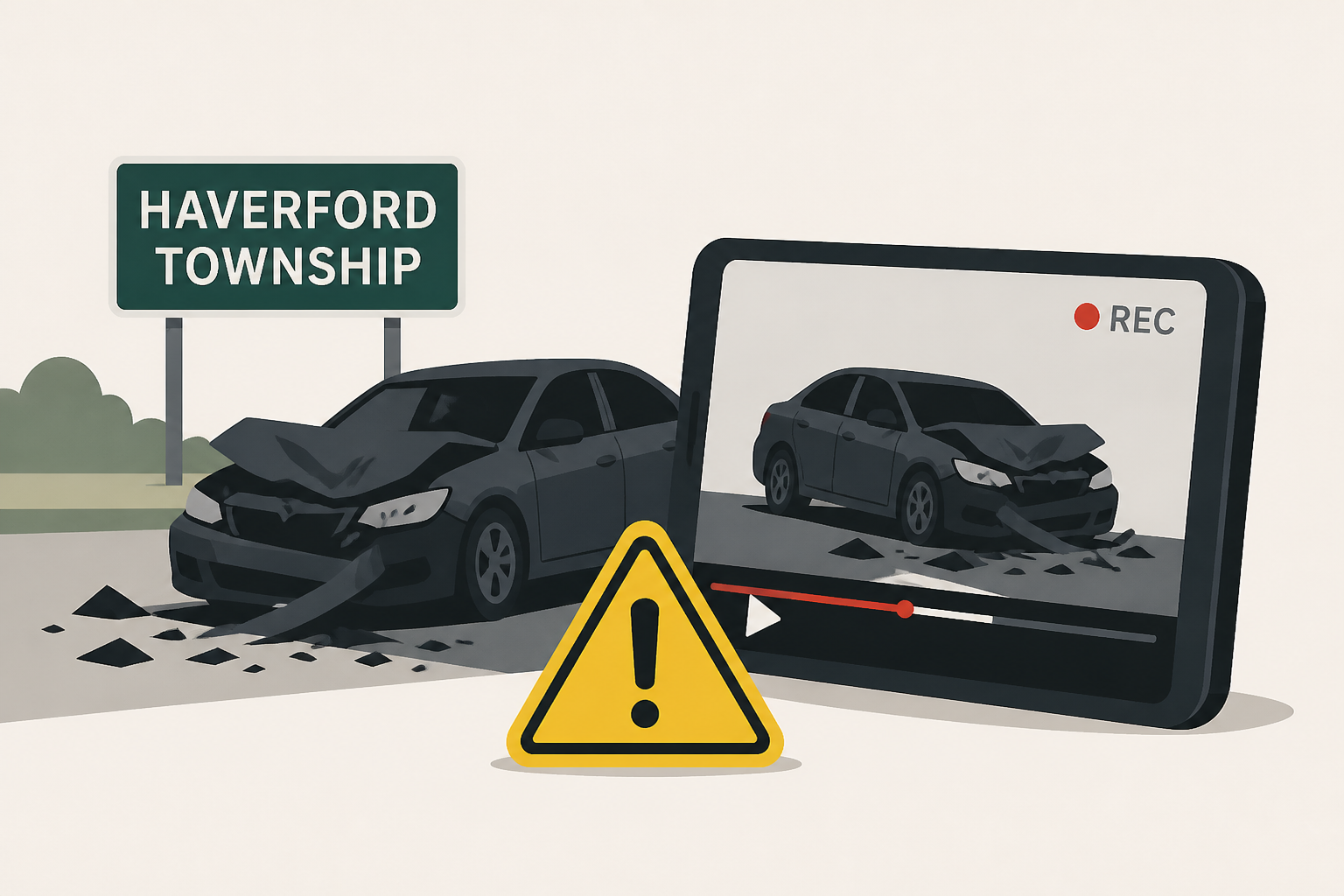 1 person killed, 8 others injured in Haverford Township crash captured on video