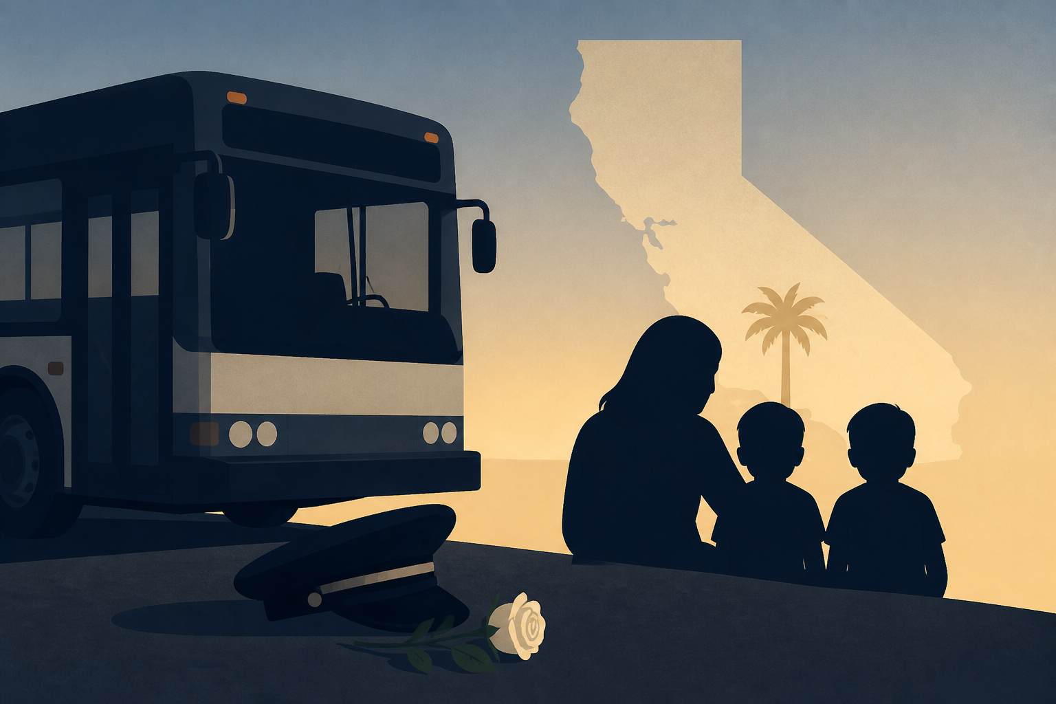 California bus driver killed after shift leaves behind wife, 2 young sons