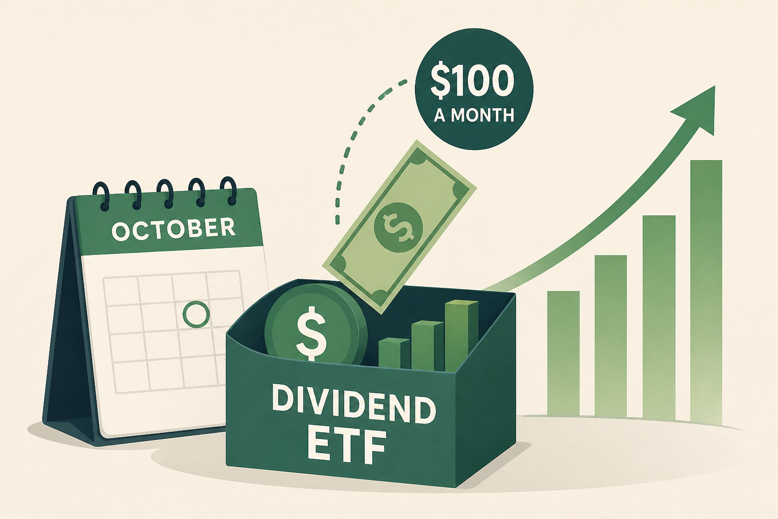 Here's the Dividend ETF I'd Invest $100 a Month Into Starting in October