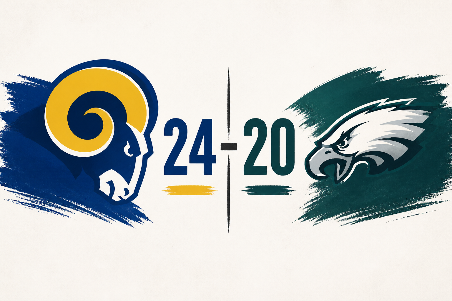 Rams score 14 in fourth quarter, beat Eagles 24-20