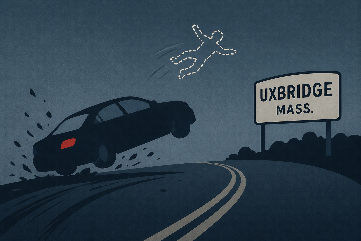 15-year-old dies after being ejected from car in Uxbridge, Mass., crash, police say