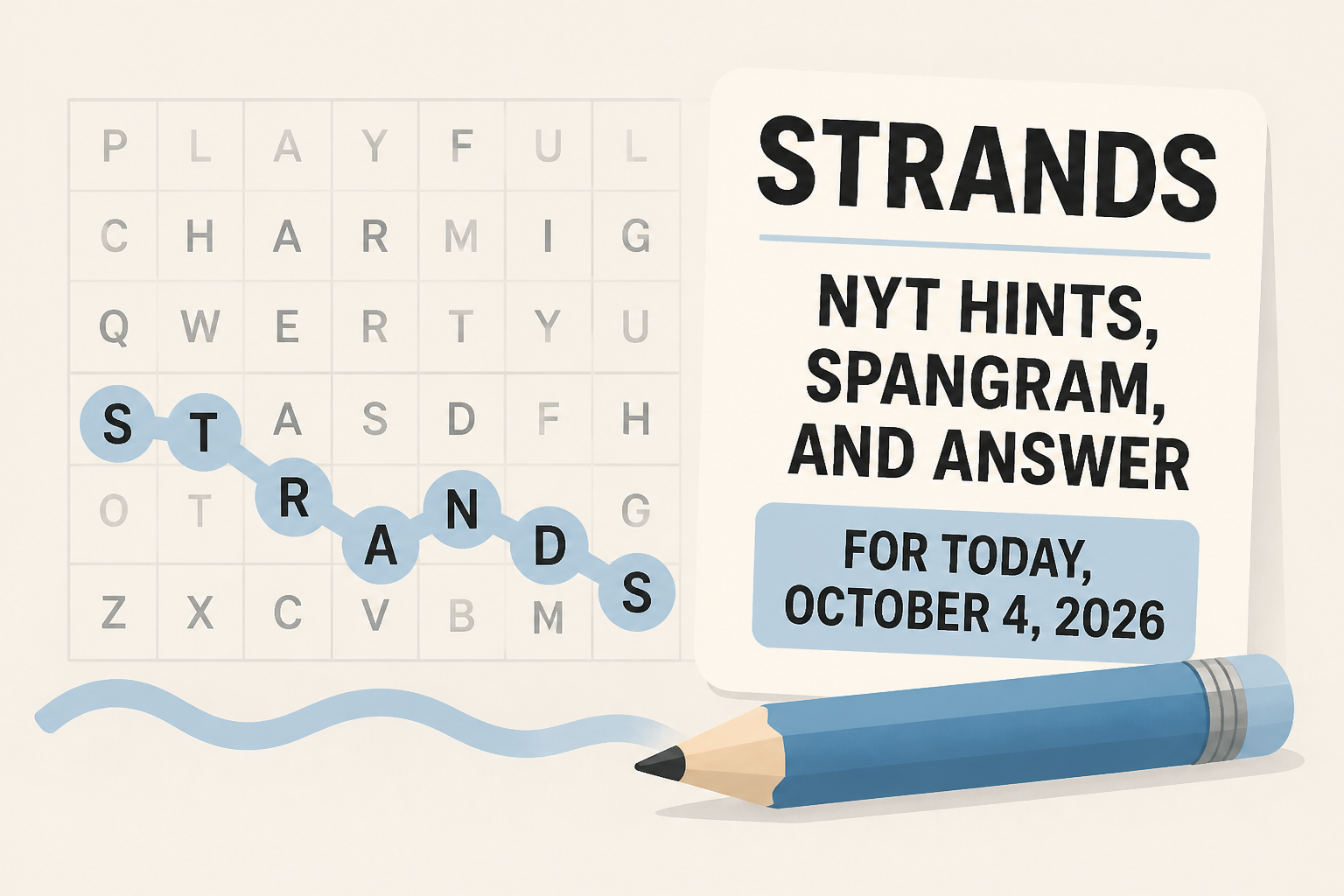 Strands NYT Hints, Spangram, and Answer for Today, October 4, 2026