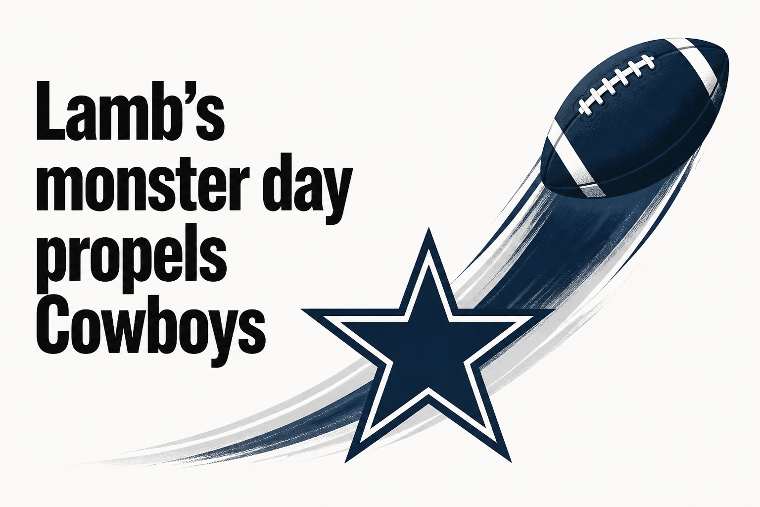 Lamb's monster day propels Cowboys