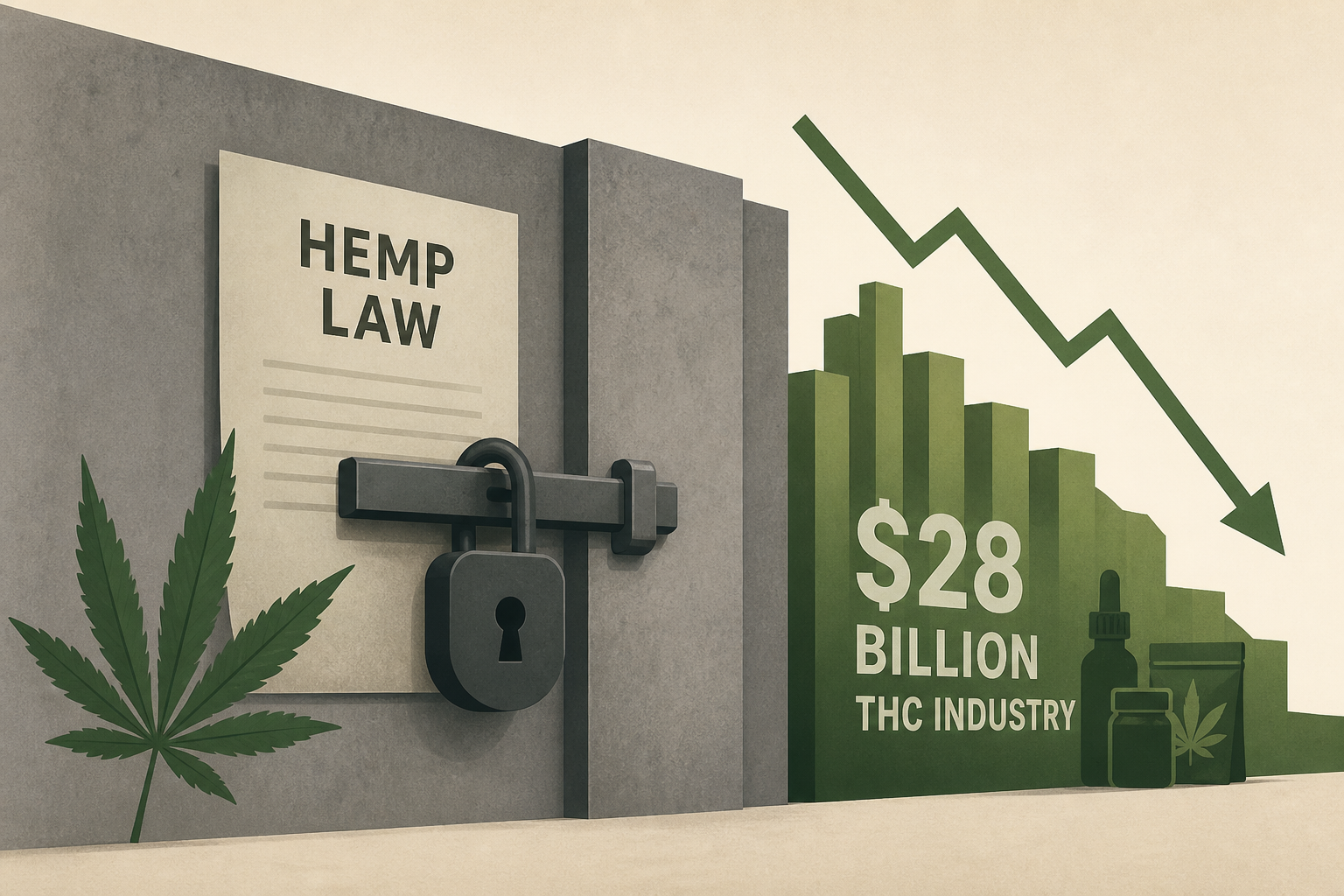 Sen. Mitch McConnell closed a loophole in a hemp law. Now $28 billion THC industry fights to survive