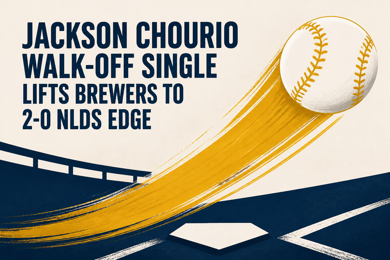 Jackson Chourio walk-off single lifts Brewers to 2-0 NLDS edge