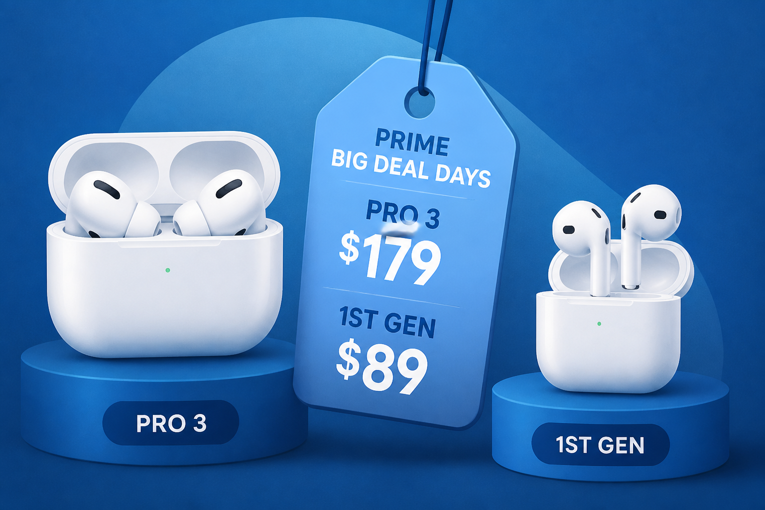AirPods Pro 3 Drop to $179, 1st Gen $89 for Prime Big Deal Days