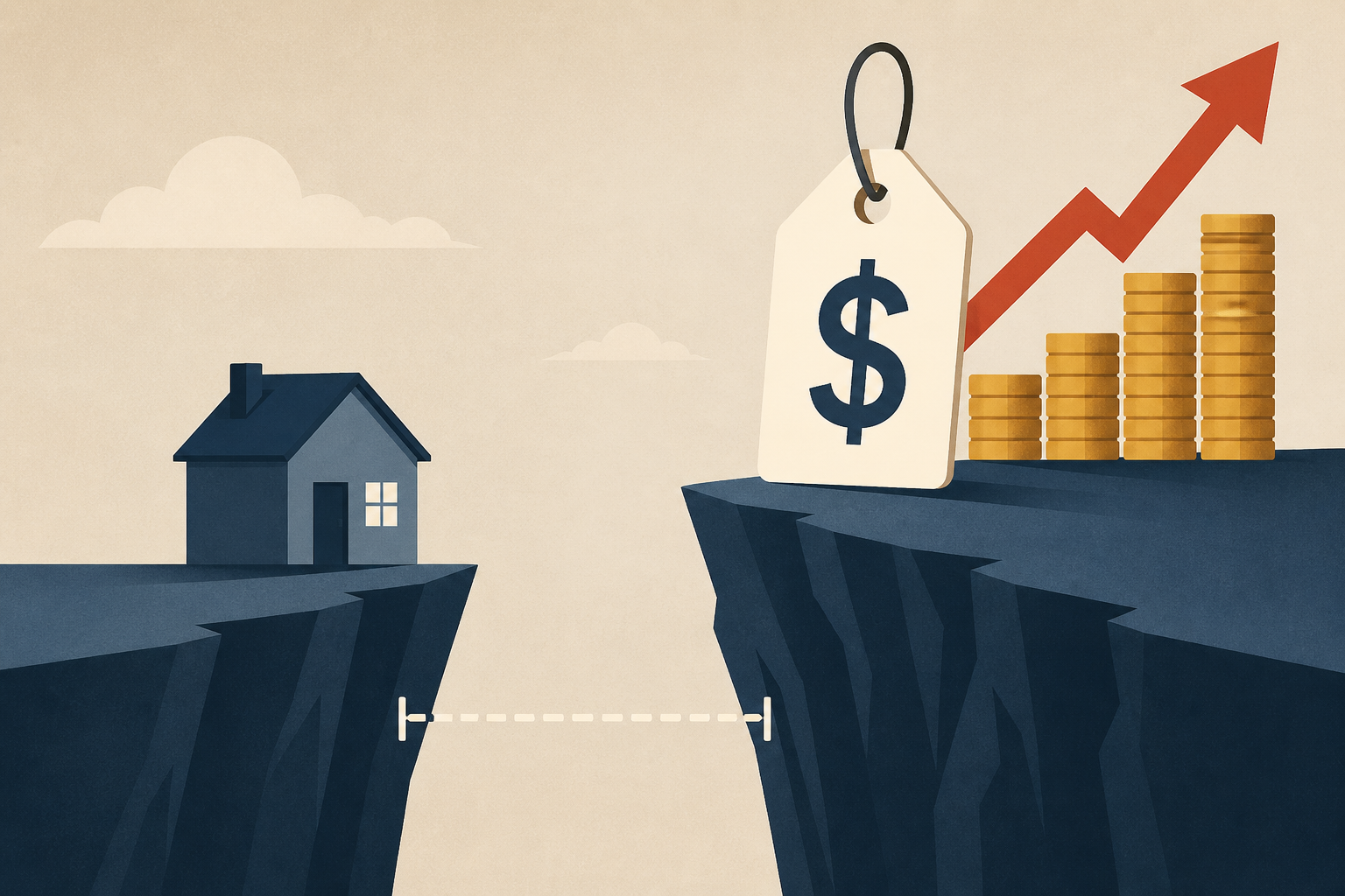 Home affordability gap for first-time buyers widens as costs rise