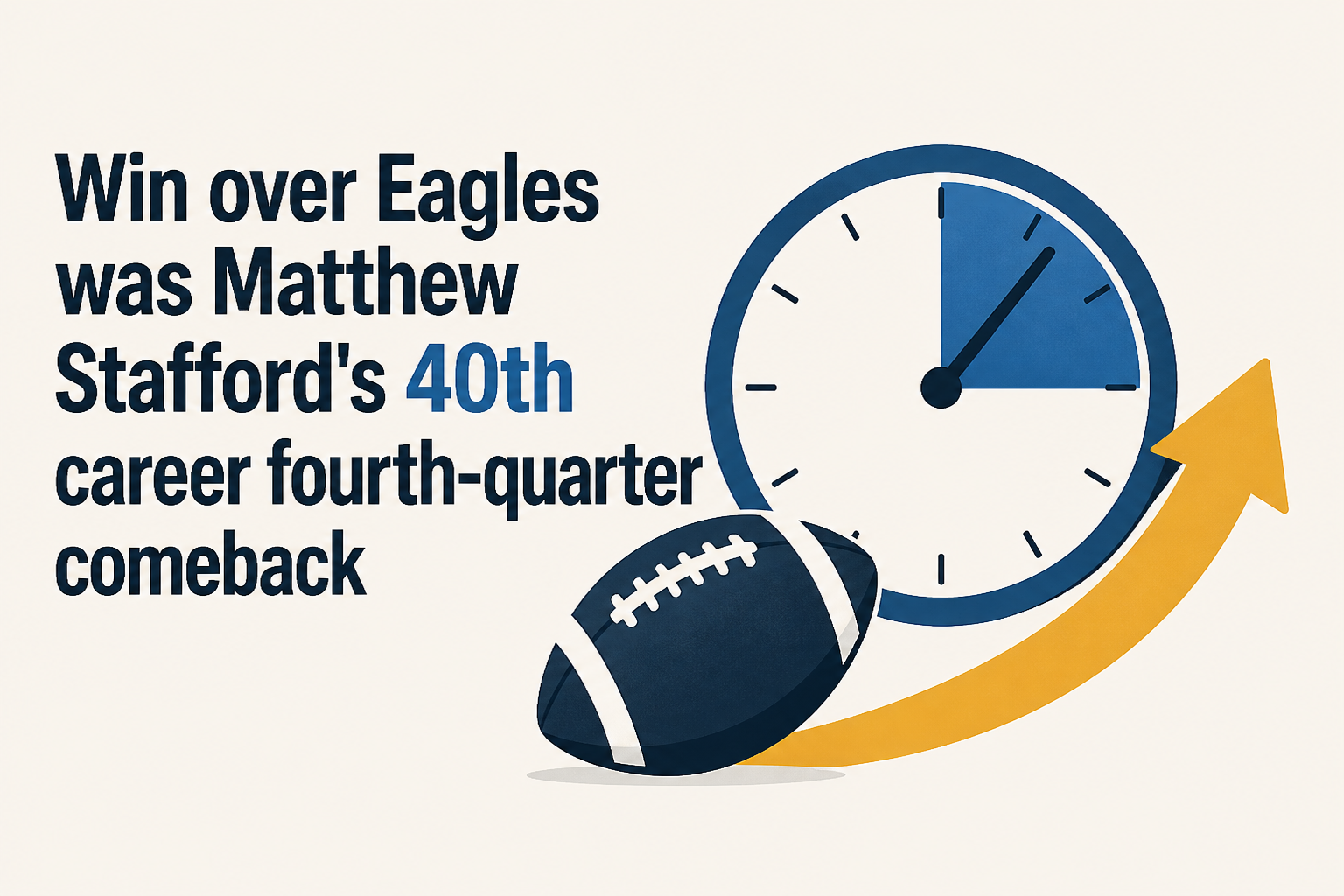 Win over Eagles was Matthew Stafford's 40th career fourth-quarter comeback