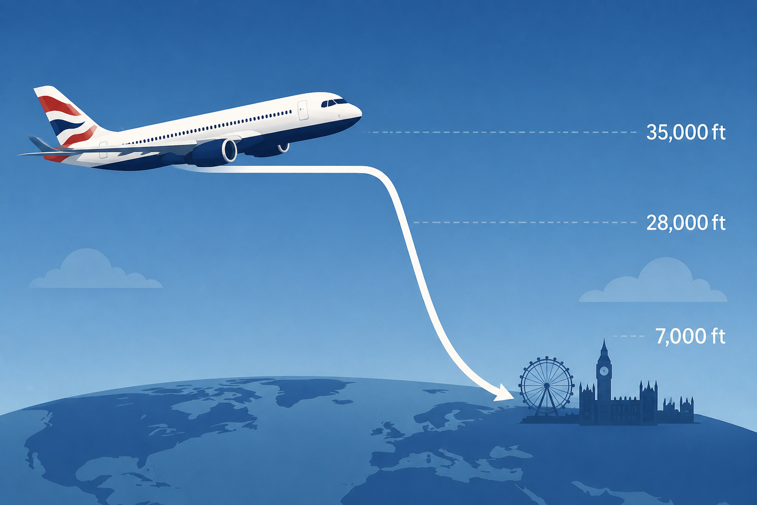 British Airways flight to Chicago drops 28,000 feet, returns to London