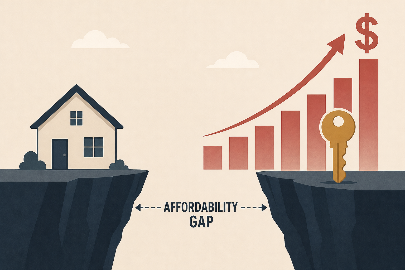 Home affordability gap for first-time buyers widens as costs rise