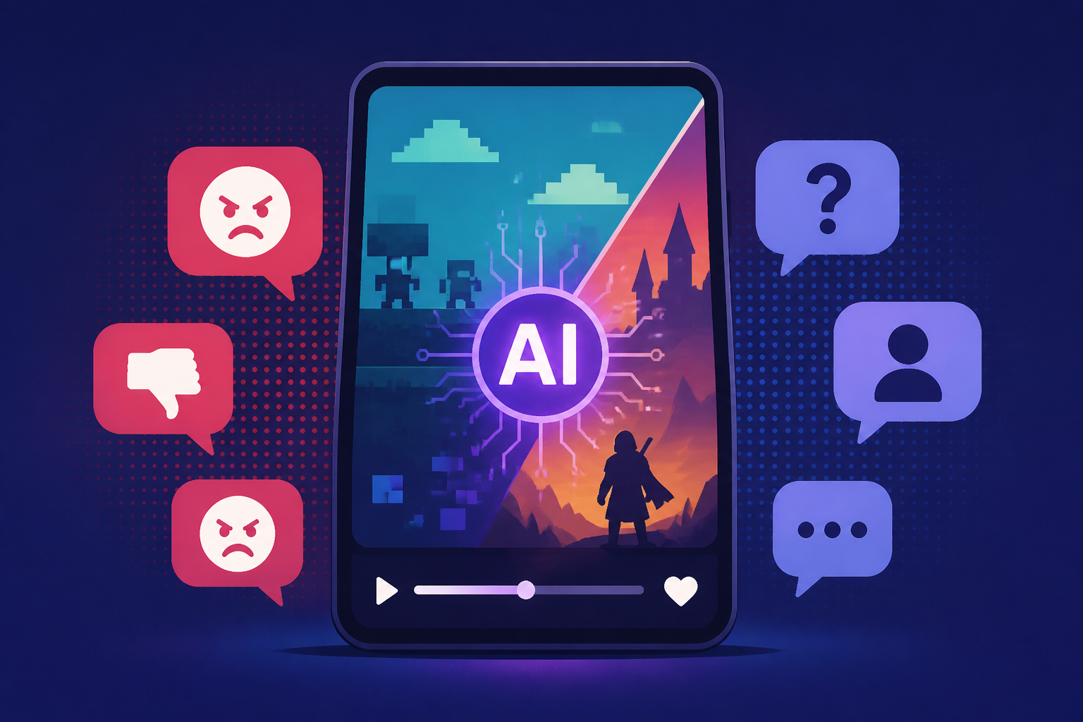 AI game mashup videos on social media spark debate and backlash among players and modders