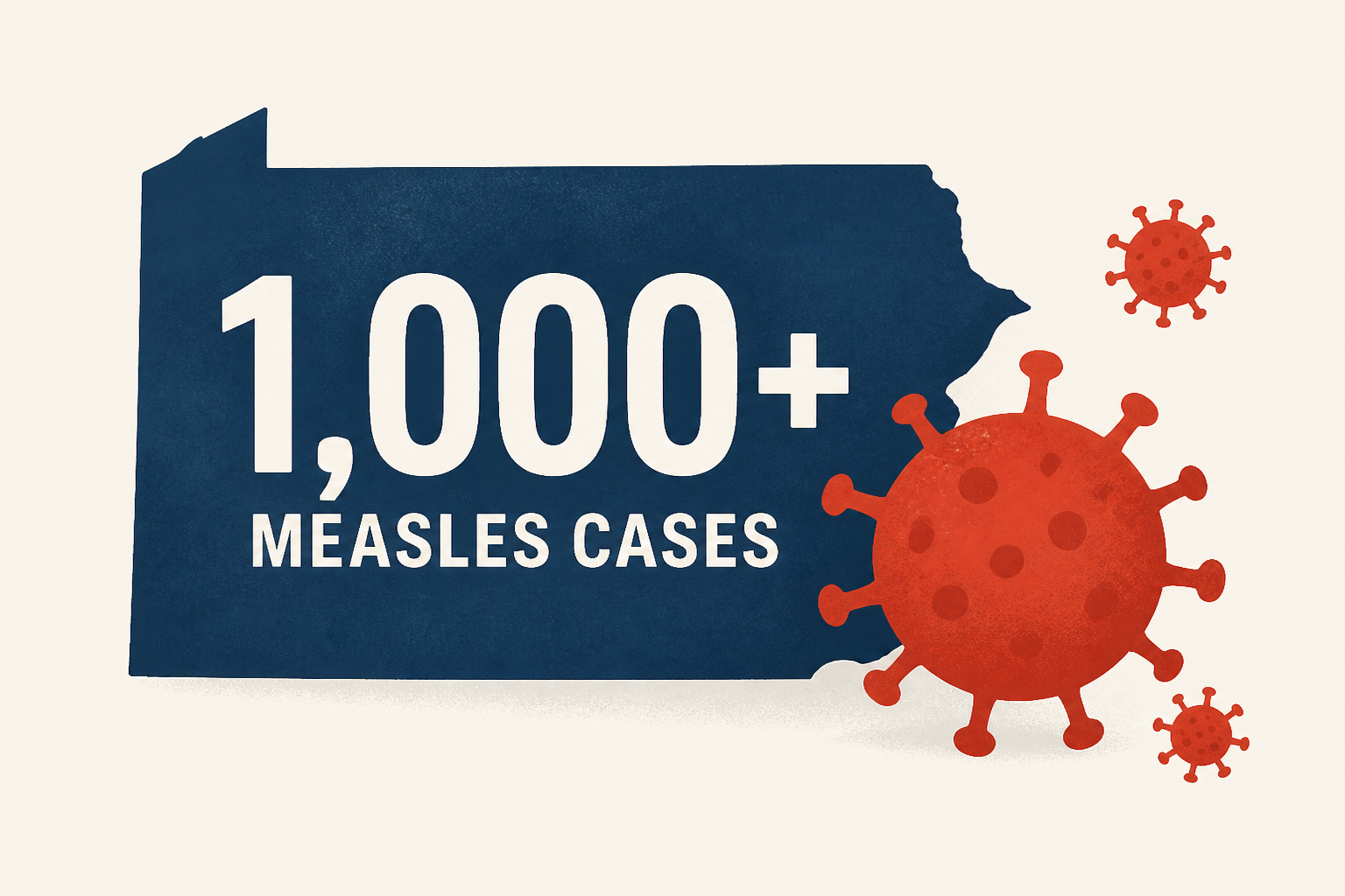 Measles cases surpass 1,000 in Pennsylvania amid the state's largest outbreak in decades
