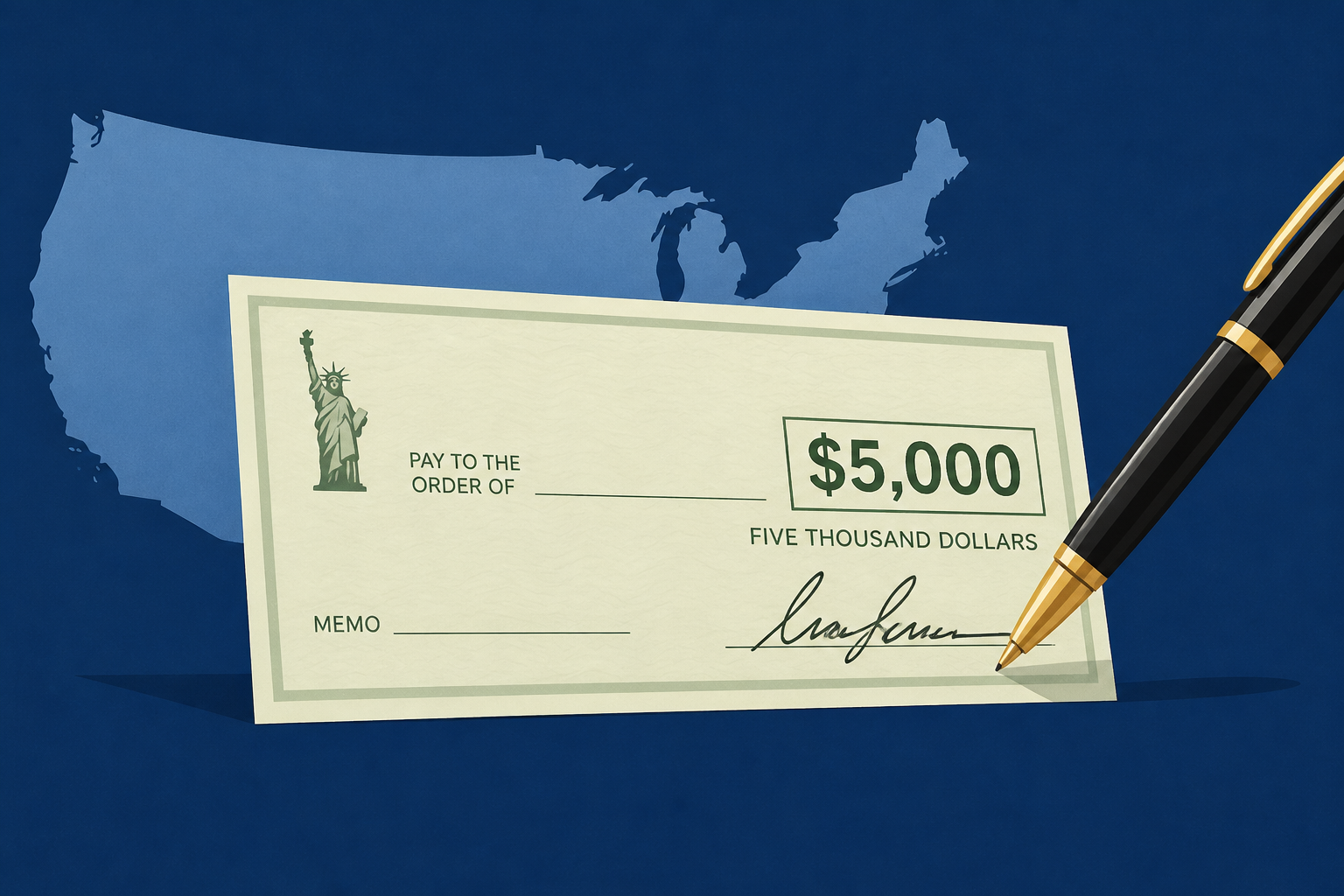 Trump says he 'looks forward to signing' $5,000 checks